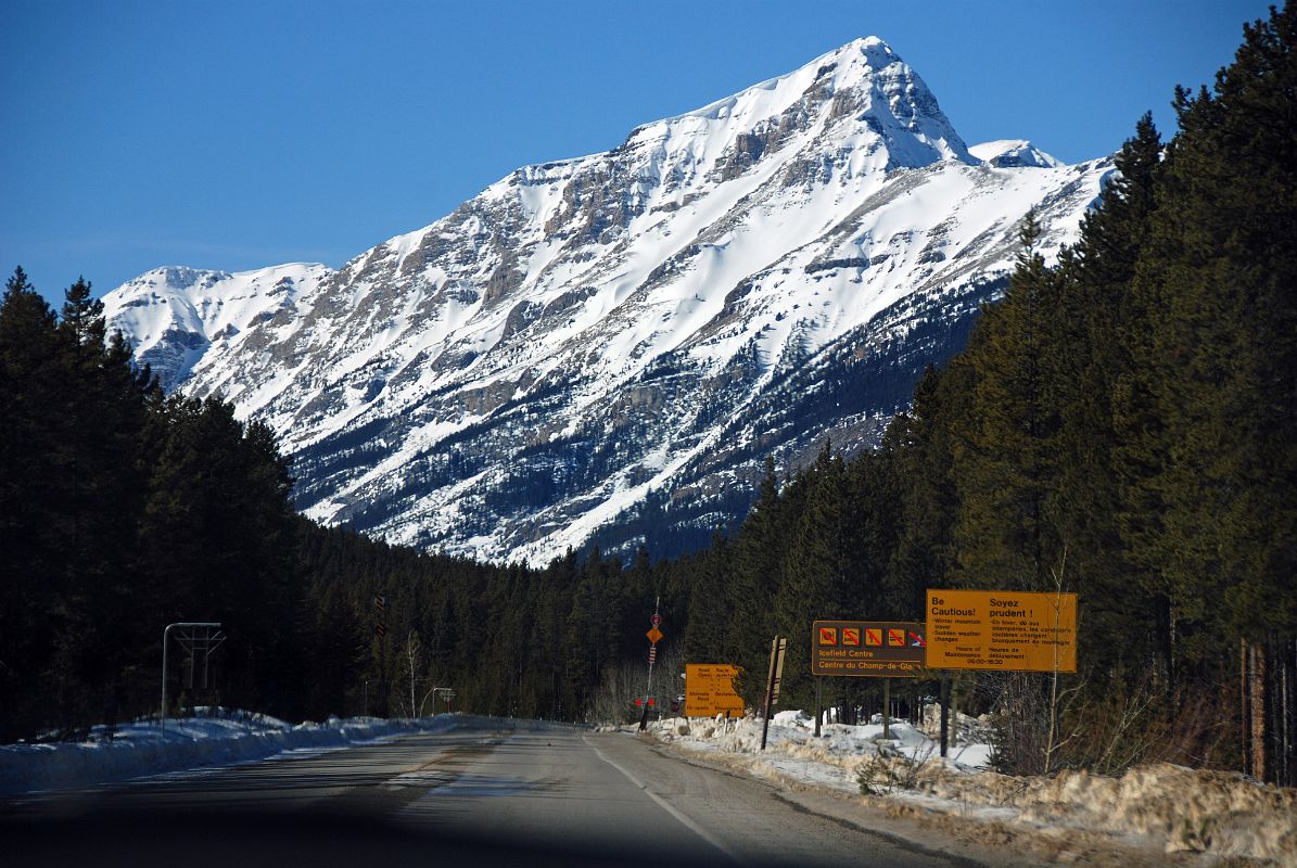 07 Paget Peak and Mount Bosworth From The Beginning Of The Icefields Parkway